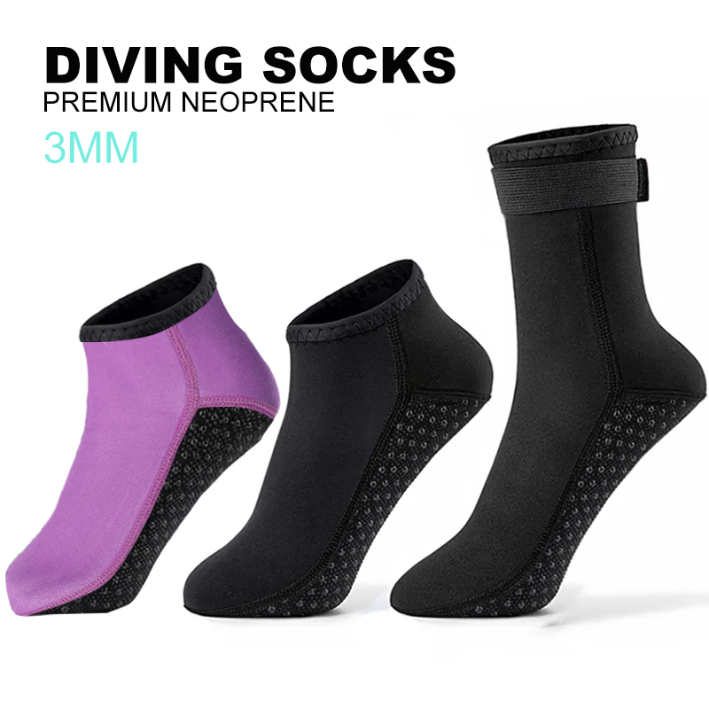 Wetsuit 3Mm Neoprene - Kaus kaki sepatu bot 3mm Anti