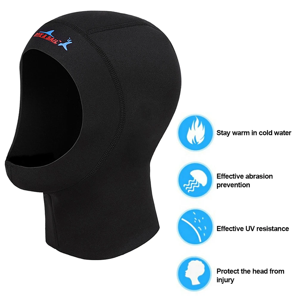 Aquatic Sports Cap - Topi Selam Pria Wanita 1mm Neoprene