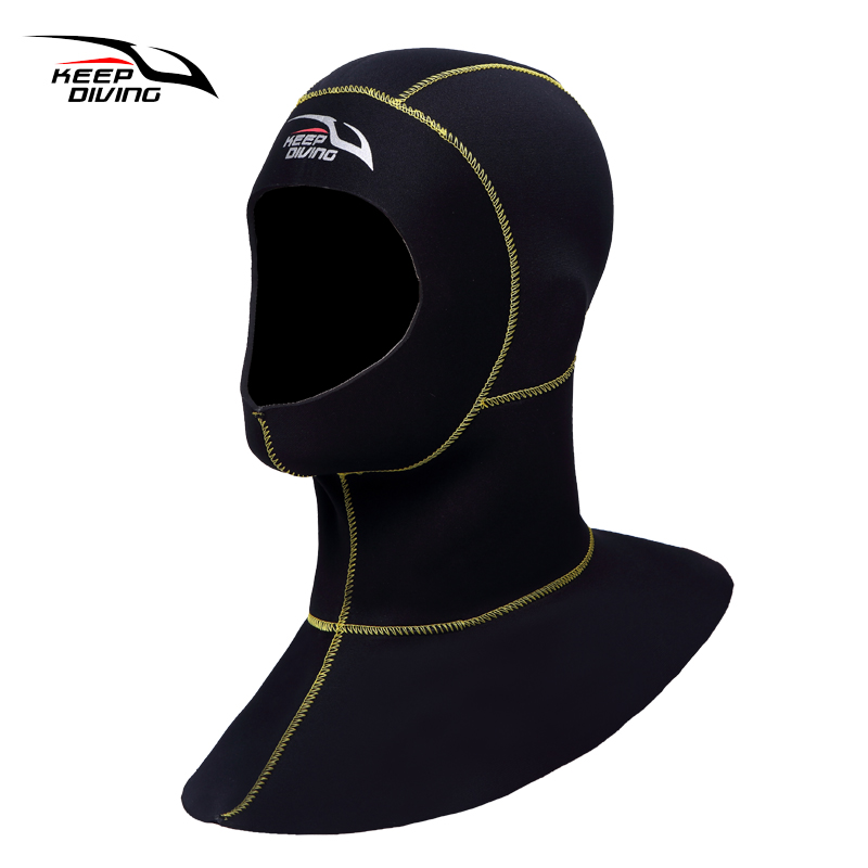 Wetsuit 3Mm Neoprene - Topi selam Scuba Neoprene 3mm, tutup
