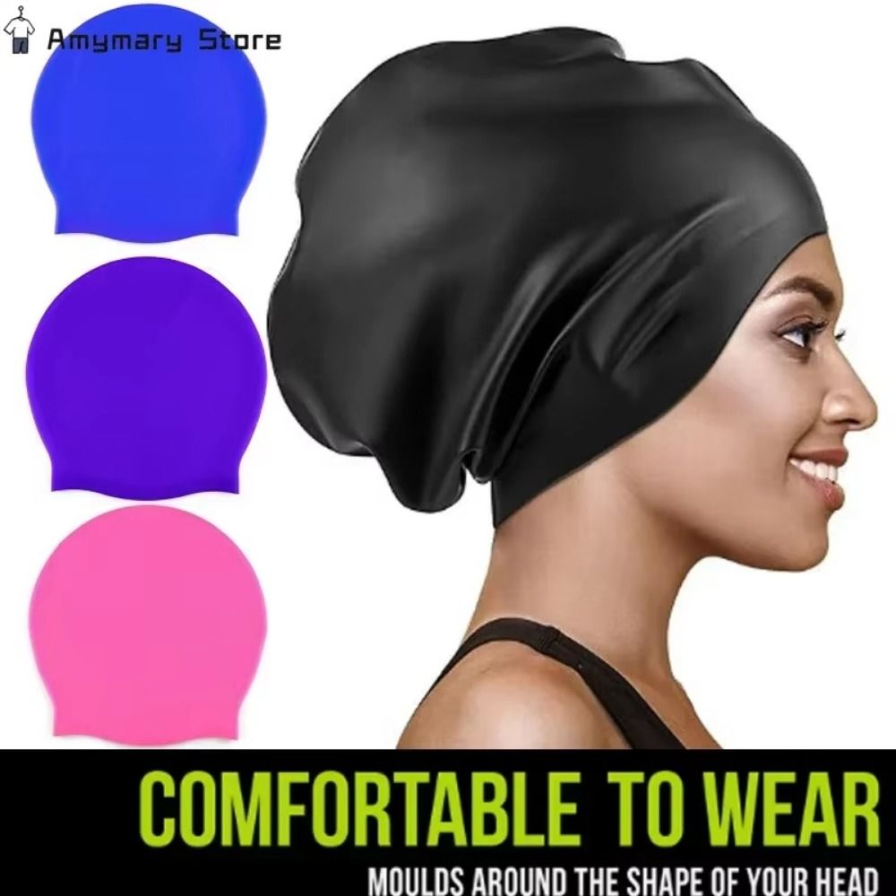 Aquatic Sports Cap - Penutup Kepala Renang Silikon Elastis Desain