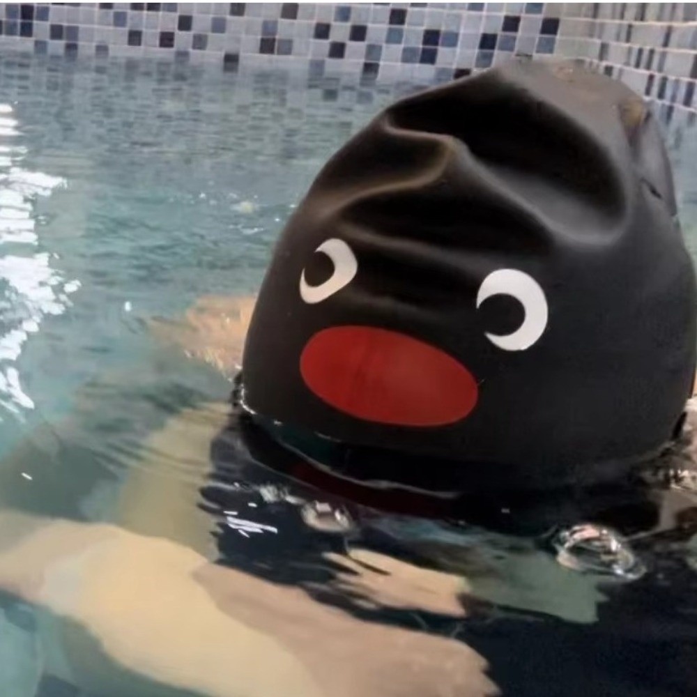 Topi Renang Penguin Elastis Ka - Aquatic Sports Cap ulasan dan harga